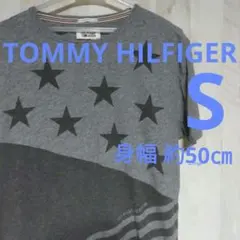 HILFIGER DENIM 半袖Tシャツ S スター 星 Tommy グレー