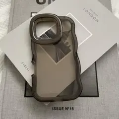 スタンド付きスマホケース/iPhone14【グレー】