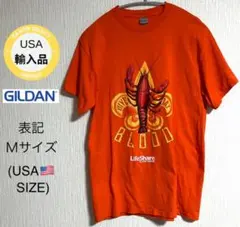 GILDAN HEAVY COTTONオレンジTシャツ　MサイズUSA SIZE
