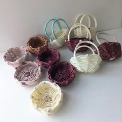 クラフトバンドのミニチュア雑貨まとめ売り