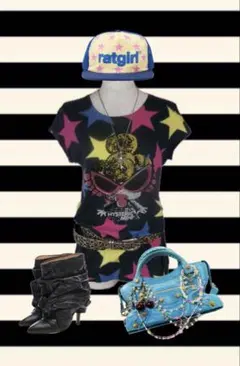 HYSTERIC MINI Star Tee ★海外Girl Y2Kのサムネイル