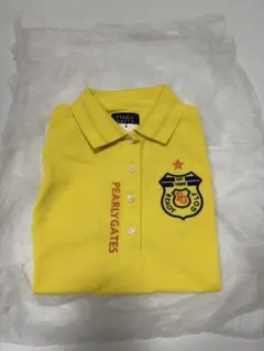 【新品タグ付き】PEARLY GATES イエロー ノースリーブポロシャツ