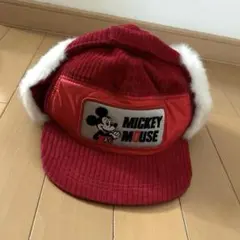 ヲ様専用　最終お値下げミッキーマウス耳当て帽子80sディズニー　フライトキャップ