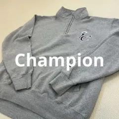 Champion ハーフジップ スウェット グレー メンズL チャンピオン