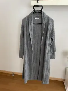 PLSTニットロングカーディガン