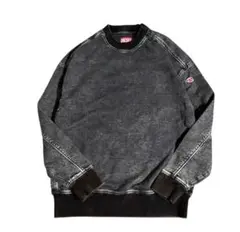 美品 DIESEL ディーゼル D-Krib トラック デニムスウェットシャツのサムネイル