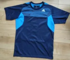 adidas アディダス スポーツシャツ ネイビー/ブルー フットサル サッカー