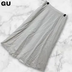 【GU】 ジーユー (XL) / レディース フレアスカート リネンブレンド