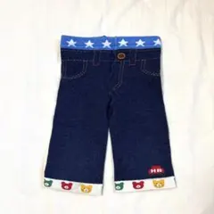 HB ベビー レギンス ダークブルー　パンツ　スパッツ　ミキハウスのサムネイル