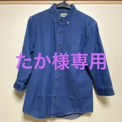 デニム7部袖シャツ （LサイズだがM程度）