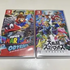 Switch ソフト2本セット 大乱闘スマッシュブラザーズ マリオODYSSEY