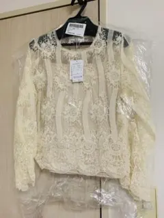 【未使用】レースオーガンジープルオーバー