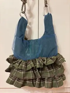 CIAOPANIC TYPY フリルデザイン ショルダーバッグ グリーン