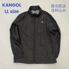KANGOL ブラック ナイロンジャケット アウター 春物 レディース　LL