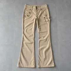 Guapi似フレアデニムパンツ ジルコニア スタッズ | Mercari