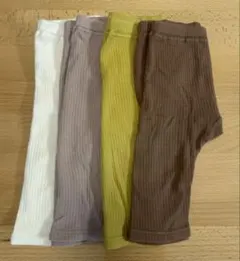 【しの様専用】PUPO 10分丈リブレギンス　80サイズ　4色セット