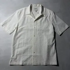 【新品タグ付】COS リラックスフィット オープンカラーシャツ 白 M 織り柄のサムネイル