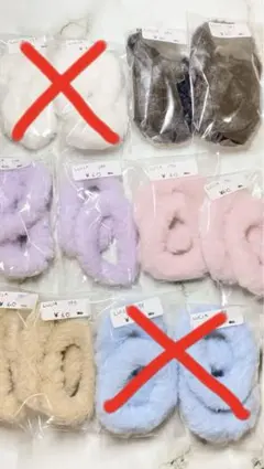 ふわふわ ヘアゴム ハンドメイド パーツ ビーズ チャーム 1袋2個入り¥60