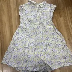 petit main 花柄 半袖ワンピース 120