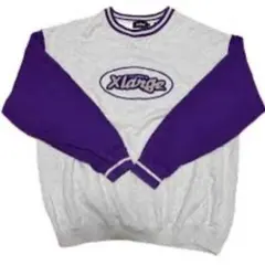 XLARGE グレー/パープル スウェット M - メルカリ