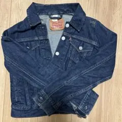 古着　Levi's 濃紺デニムジャケット　レディース