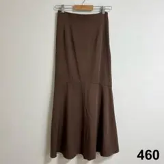 mysty woman バックフレアマーメイドスカート ブラウン Mのサムネイル