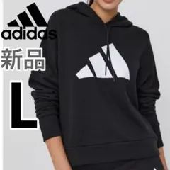 アディダス パーカー フーディ シンプル ベーシック 黒 トレーナー スウェット