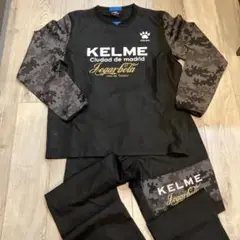 サイズＬ　KELME　サッカー ピステ　ブラック系　セットアップ