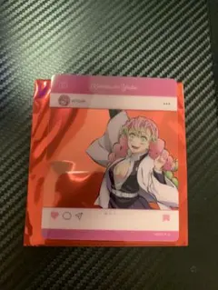 鬼滅の刃　甘露寺蜜璃　全集中展　SNS風クリアカード