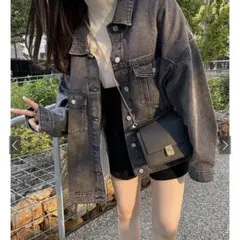 GRL ビッグデニムジャケット fo1856