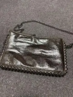 メタリック　ショルダーバッグ