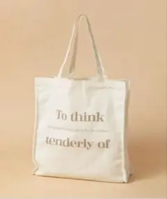 アイボリー キャンバストートバッグ☆新品・未使用品