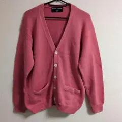 ラルフローレン　ニット　カーディガン　ブルー　刺繍　Mサイズ