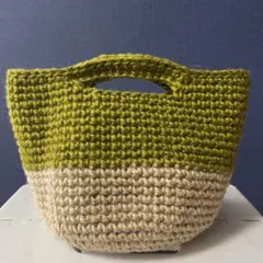 ハンドメイド　麻紐バッグ