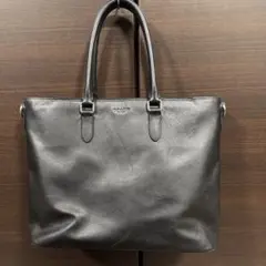 COACH レザー トートバッグ　ブラックのサムネイル