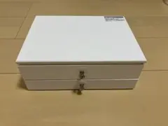 ニトリ　アクセサリーケース　NITORI ジュエリー　ホワイト　2段