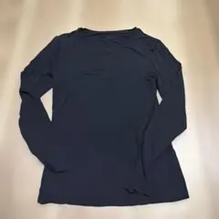 UNIQLO ユニクロ　AIRism 長袖Tシャツ ブラック S