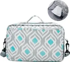 大きめ おむつポーチ おしりふき内蔵 3way 保冷機能ポケット