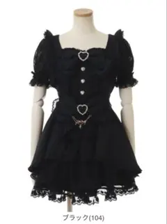 LIZLISA フロントカシュクールBIGリボンセットアップ 地雷系