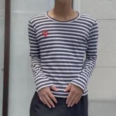 PLAY COMME des GARCONS ボーダー 長袖カットソー XL - メルカリ