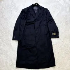 【最高級】CANALI ウール　ダブル　チェスターコート　50サイズ　ブラック 最高級】CANALI ウール ダブル チェスターコート 50サイズ ブラック