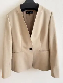 INDIVI ノーカラージャケット スカート セットアップ