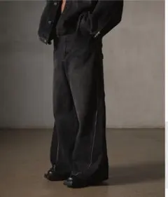 GRANCYZipDesign Buggy DenimPants デニム パンツ