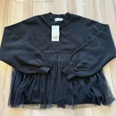 【新品未使用品タグ付き】BMING byBEAMS 黒 チュール付き トップス