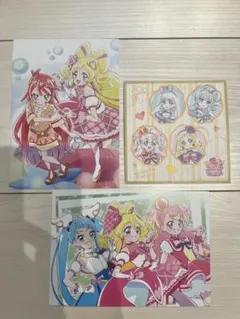 キミとアイドルプリキュア♪映画入場特典 ポストカード わんプリ色紙風カード
