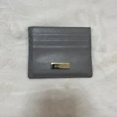 最終値下！FURLA グレー カードケース　フルラカードケース