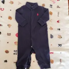 ロンパース　50 60 70 襟付き フォーマル　ラルフローレン　紺