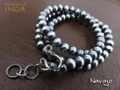 ナバホパール ネックレス 6mm シルバー925 インディアンジュエリーINCAのサムネイル