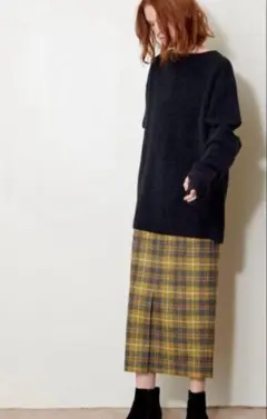 AEWEN MATOPH チェック タイトスカート