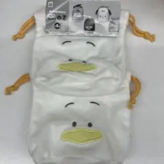 はぴだんぶいふわふわフェイス巾着　2個セット